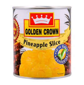 Golden Crown Pineapple Slice In Sugar Syrup  Tin  850 grams
